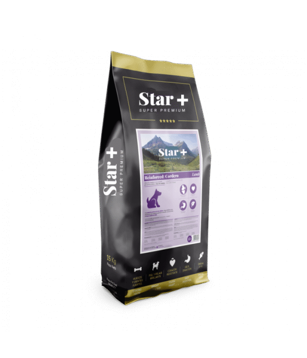 PIENSO PARA PERROS STAR+ REINFORCED CORDERO 15KG