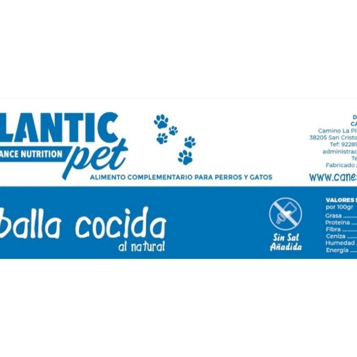 ATLANTICPET HÚMEDOS CABALLA DESMENUZADA AL NATURAL (3x80gr).