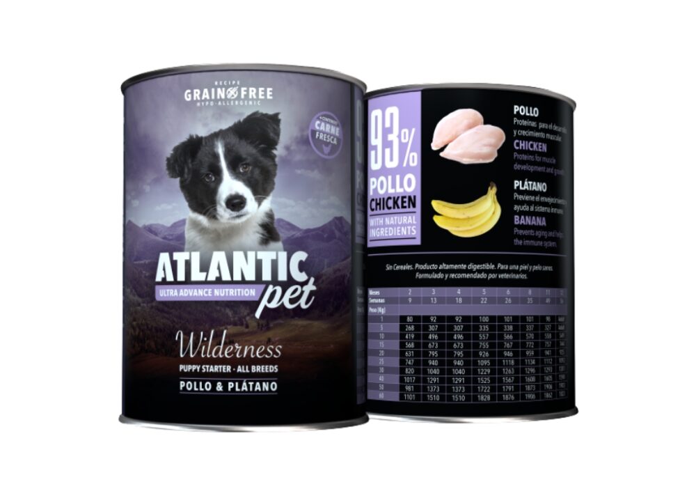 ATLANTICPET HUMEDO WILDERNESS PUPPY STARTER MONOPROTEICO 400G