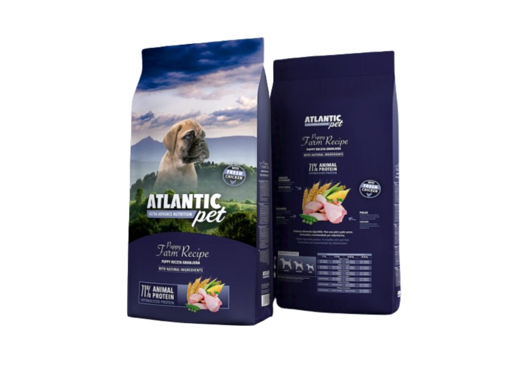 ATLANTICPET RECETA PUPPY POLLO FRESCO 15KG.