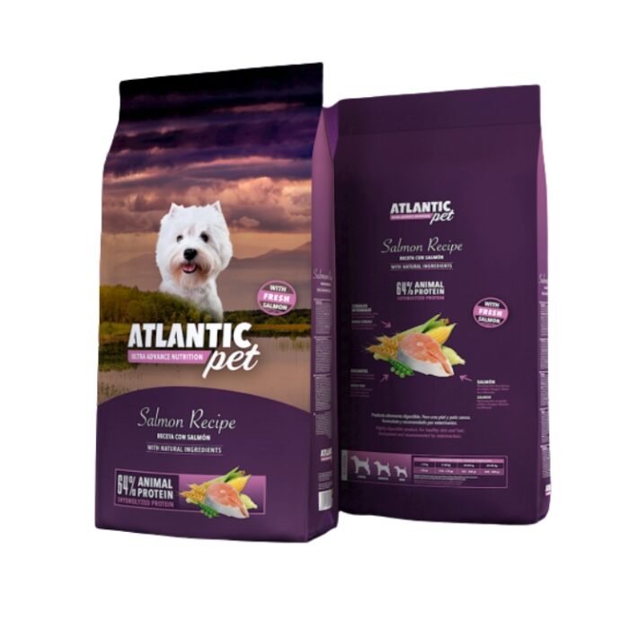 ATLANTICPET RECETA SALMÓN FRESCO 15KG.