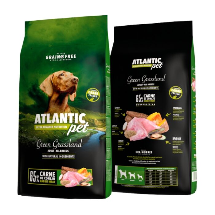 ATLANTICPET ULTRA GREEN GRASSLAND 12 KG.